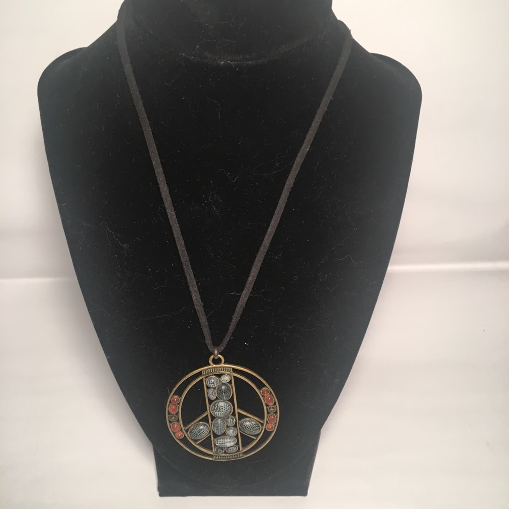 4 for $12: Peace Sign Necklace - Picture 2 of 3
